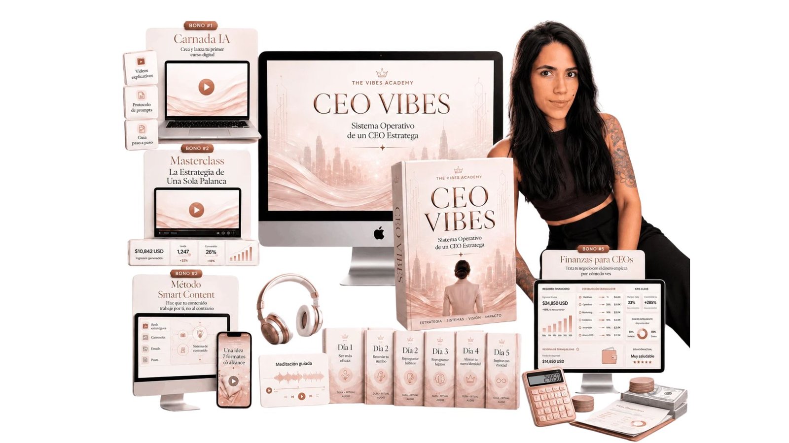 Mockup principal de CEO Vibes